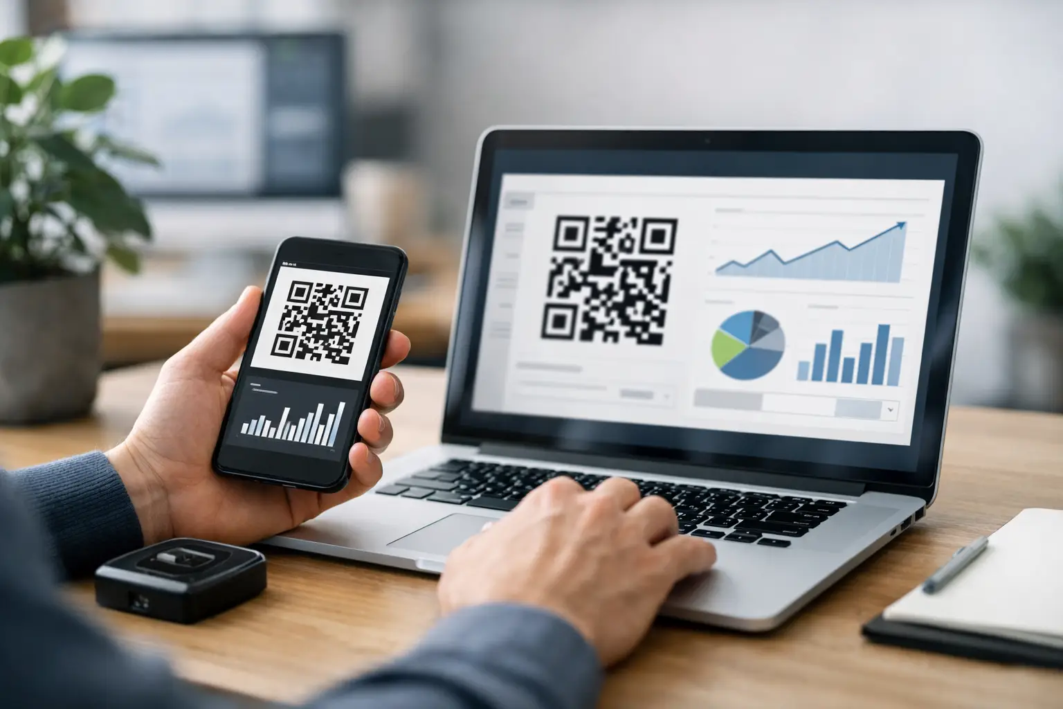 Dynamic QR Code Generator With Tracking