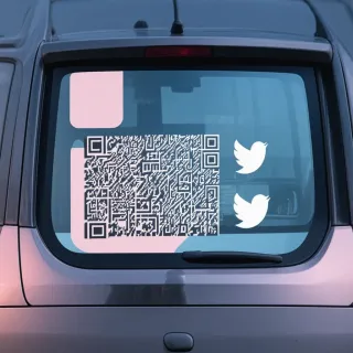 Vehicle rear window decal
