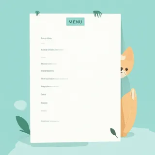 Animal-friendly menu structure