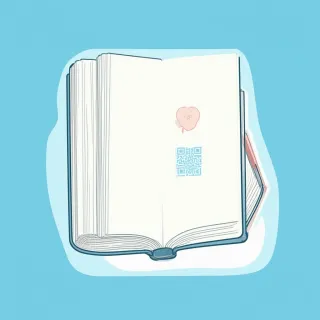 Sticker on the book plate