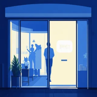 After-hours window decal