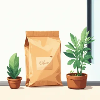 Coffee bag stickers
