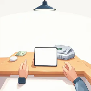 Checkout counter card